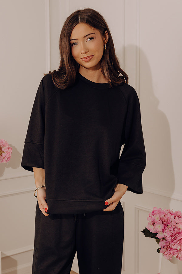 Instant Favorite Scuba Tee in Black