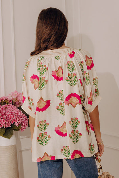 Playful Petals Floral Top