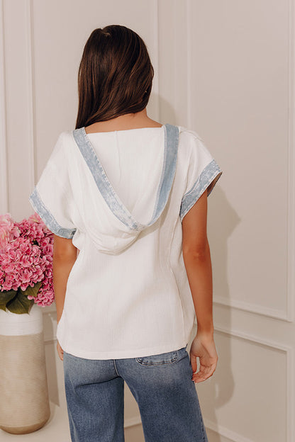 Effortless Mood Waffle Knit Sweater Top