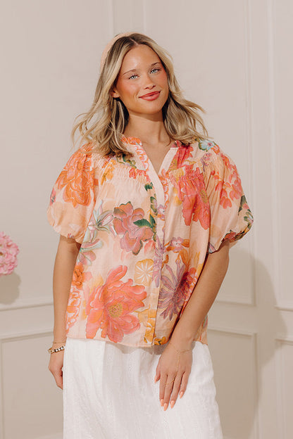 Brunch and Besties Floral Top
