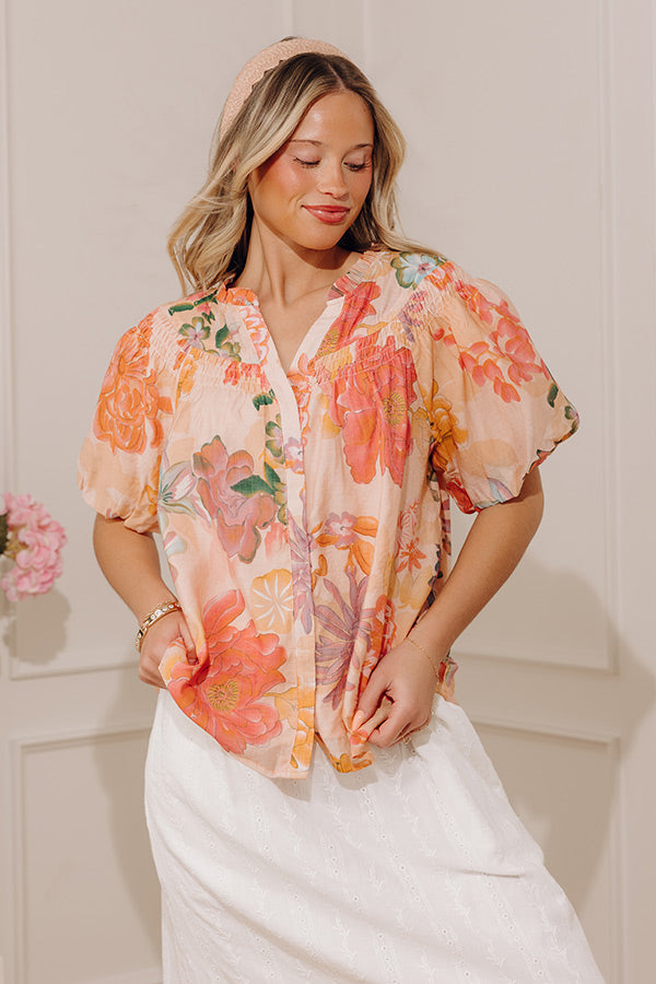 Brunch and Besties Floral Top