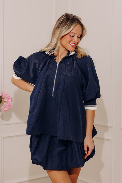 Downtown Ease Quarter Zip Top