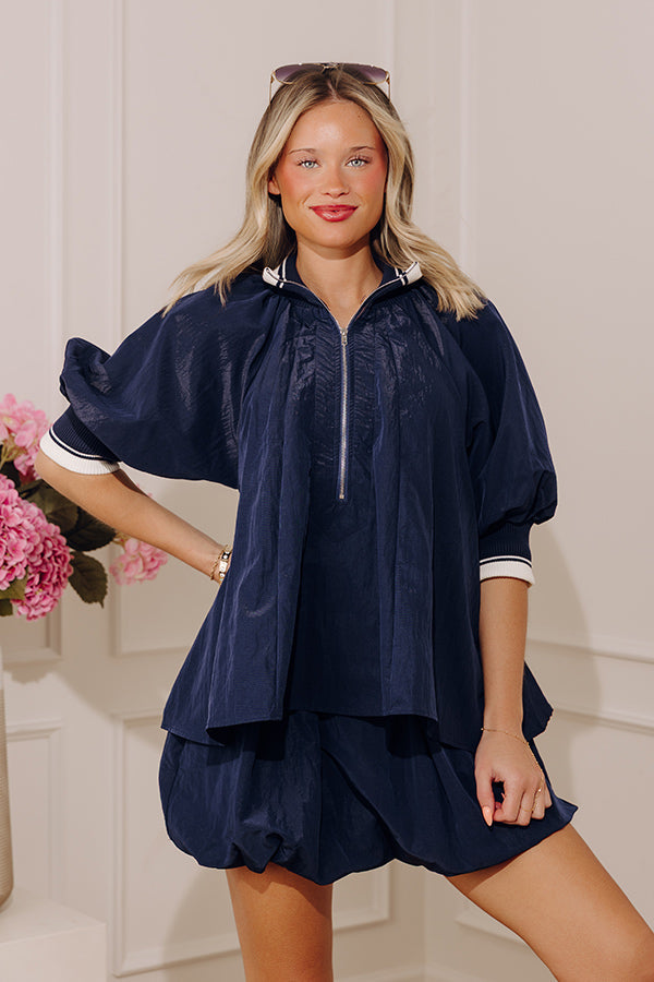 Downtown Ease Quarter Zip Top