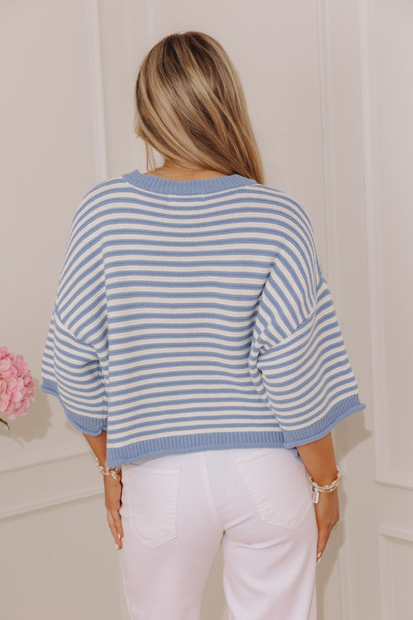 Coastal Town Chic Knit Sweater Top