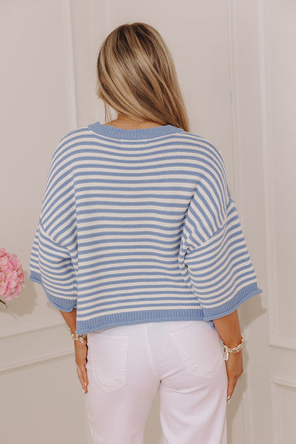 Coastal Town Chic Knit Sweater Top