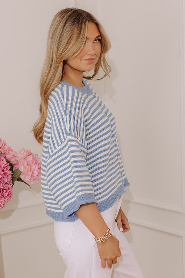Coastal Town Chic Knit Sweater Top