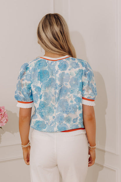 Dreaming in Florals Knit Top
