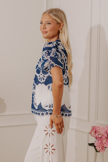 Grace in Bloom Embroidered Top