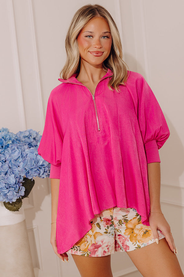 Upscale Chic Quarter Zip Top