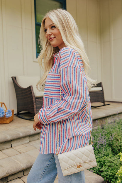 Liberty Weekend Oversized Button Up Top
