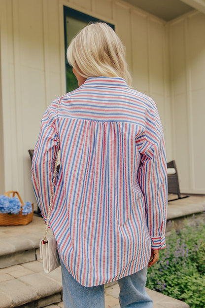Liberty Weekend Oversized Button Up Top