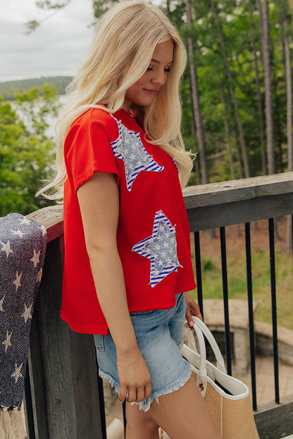 Seeing Stars Patchwork Top