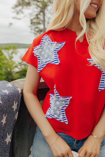 Seeing Stars Patchwork Top