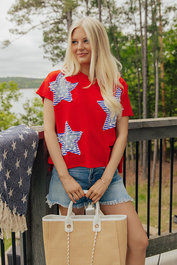 Seeing Stars Patchwork Top