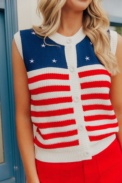 Liberty Muse Knit Vest Top
