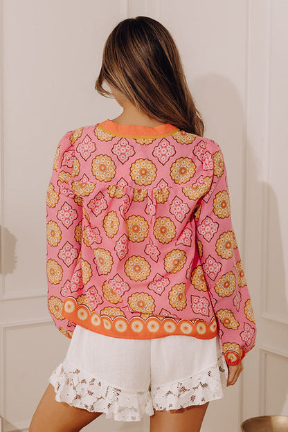 Mosaic Muse Shift Top