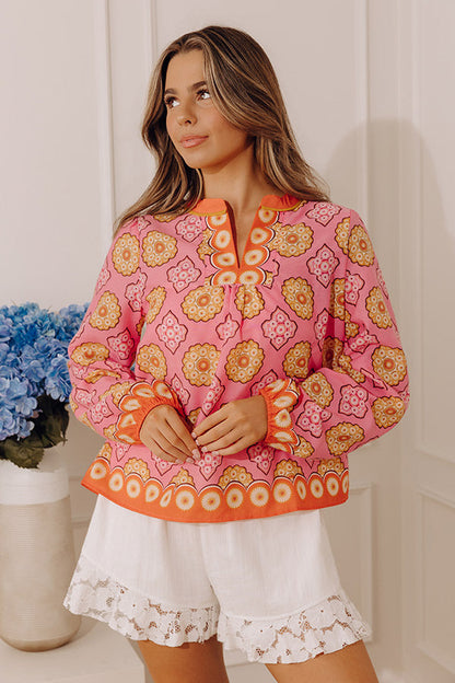 Mosaic Muse Shift Top