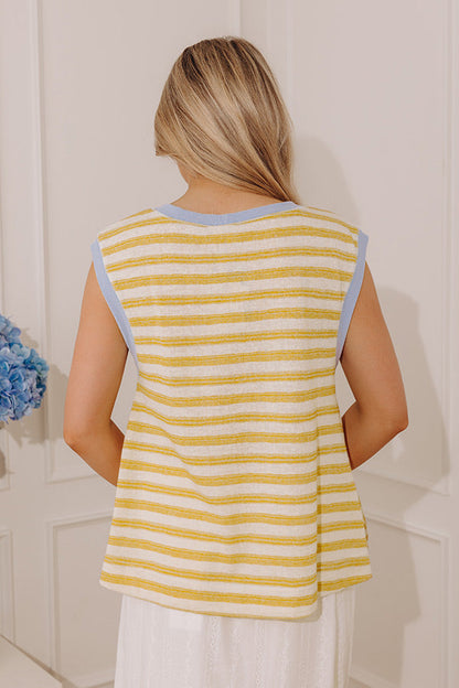 Coastal Line Knit Top