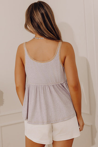 Calm Energy Linen-Blend Top