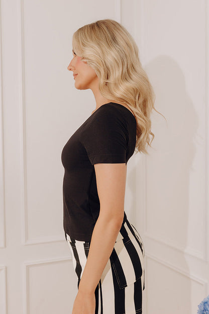 On The Daily Buttery Soft Top in Black