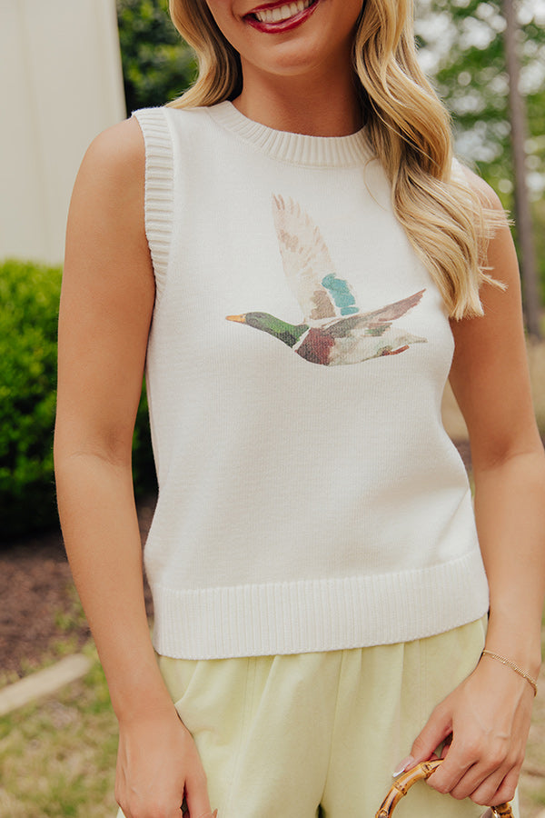 Mallard Mode Knit Vest Top