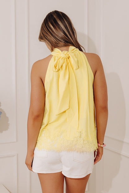 Effortless Grace Lace Trim Top