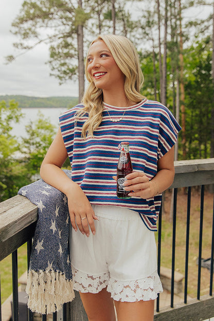 Lake Day Ready Stripe Tee