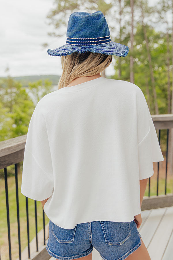 All-American Summer Embroidered Tee