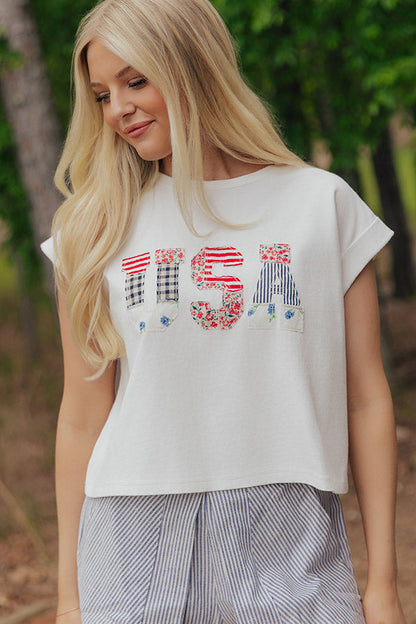 All-American Cutie Patchwork Tee