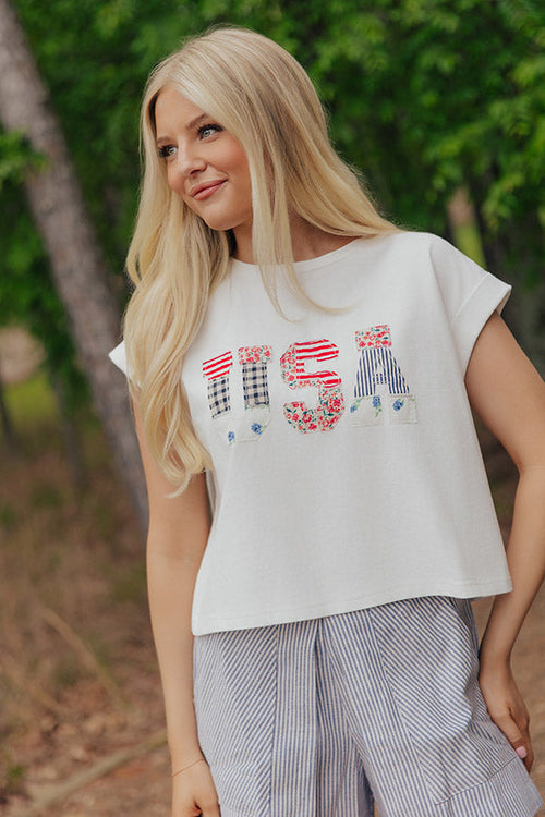All-American Cutie Patchwork Tee