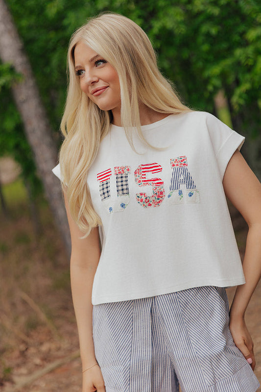All-American Cutie Patchwork Tee