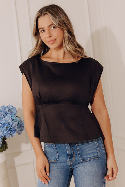 Soho Evening Peplum Top