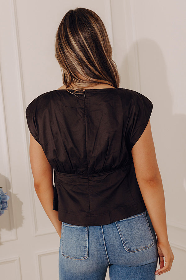Soho Evening Peplum Top