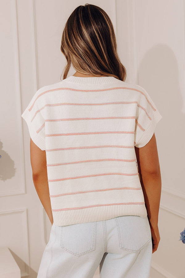 Country Club Chic Stripe Knit Top
