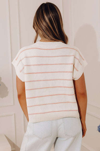 Country Club Chic Stripe Knit Top