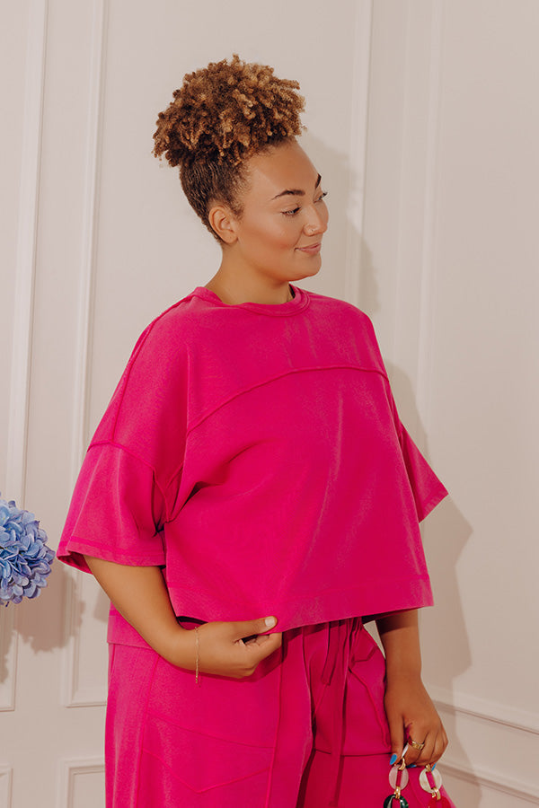 Soft Reset Oversized Crop Tee Curves