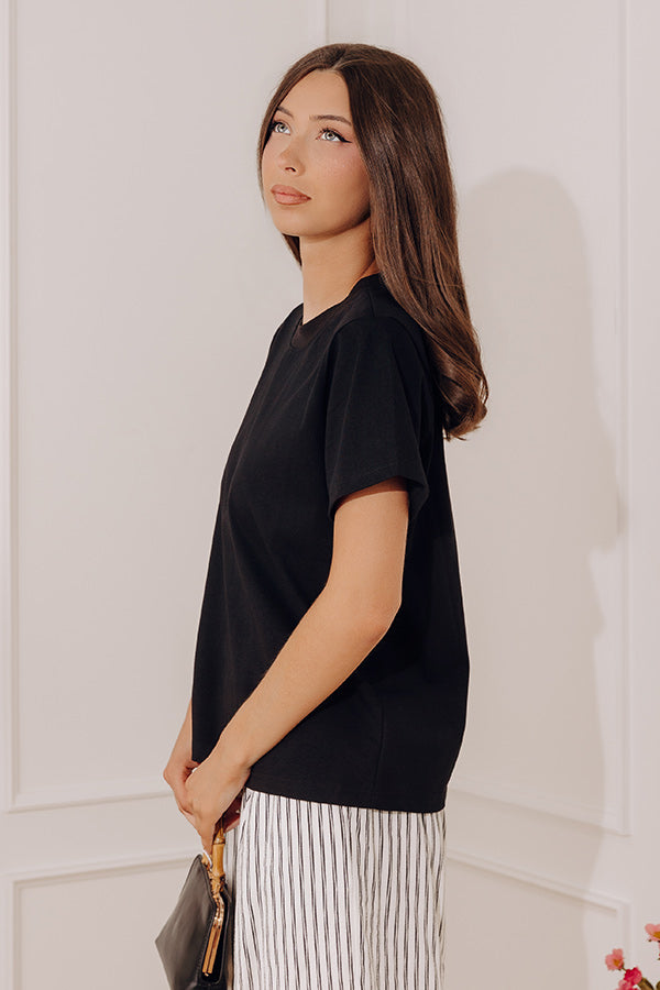 Effortless Muse Tee in Black