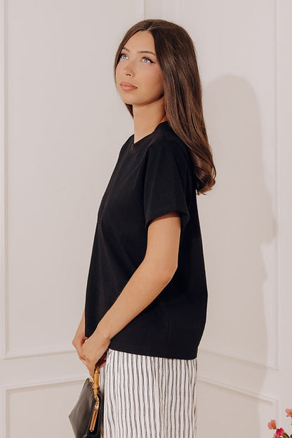 Effortless Muse Tee in Black