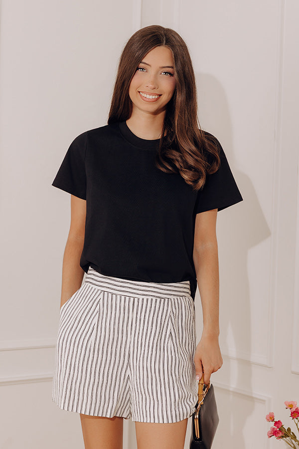 Effortless Muse Tee in Black
