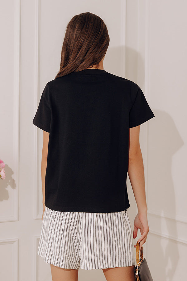Effortless Muse Tee in Black