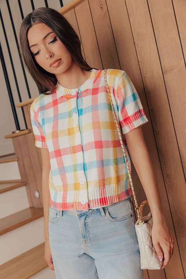 The Gracie Button Up Gingham Top