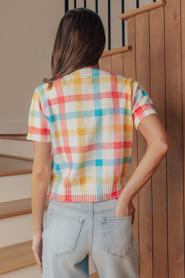 The Gracie Button Up Gingham Top