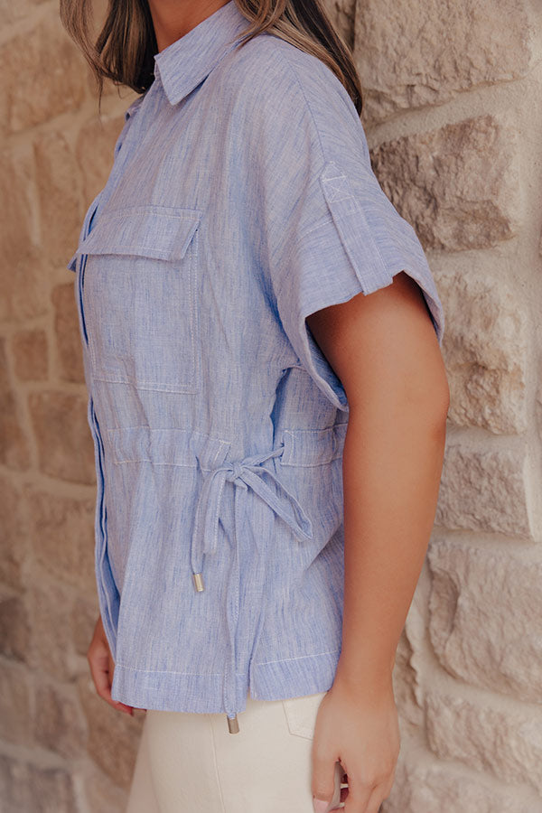 Dockside Darling Button Up Top
