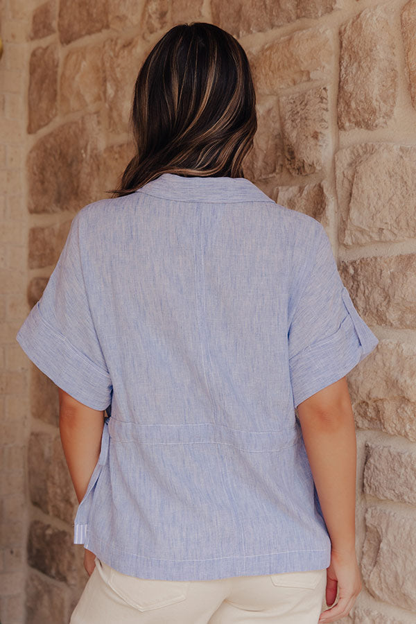 Dockside Darling Button Up Top