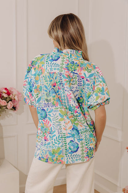Capri Garden Floral Top