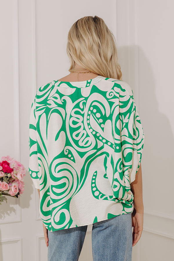 Resort Ready Dolman Top in Green