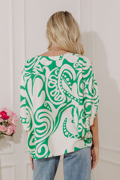 Resort Ready Dolman Top in Green