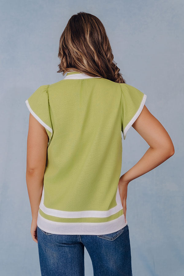 European Cruise Linen-Blend Embroidered Top