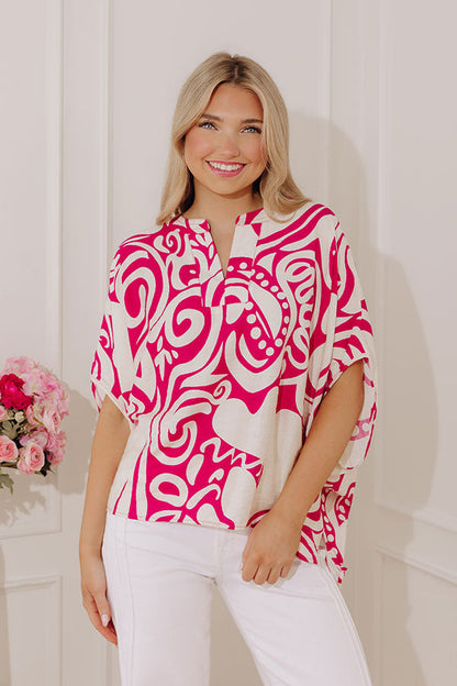 Resort Ready Dolman Top in Fuchsia