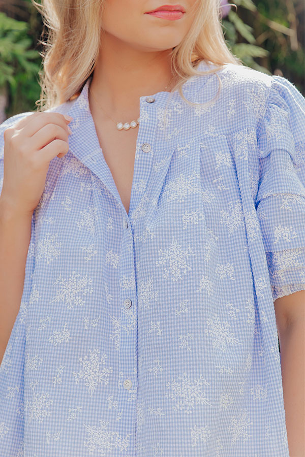 Cottage Daydream Floral Gingham Top